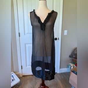 Gap Sheer Black‎ Sleeveless Slip NWT